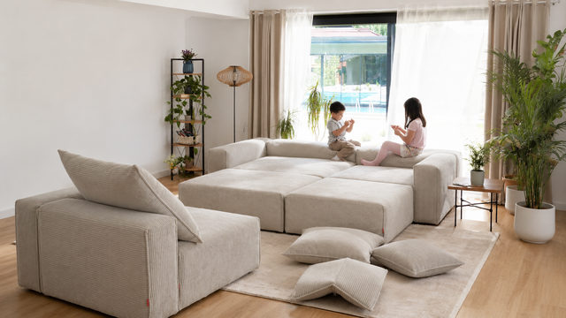 Sofás modulares para salones pequeños: cómo elegir tamaño y distribución