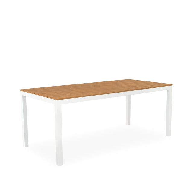 Mesa de Exterior Rectangular Cinthia 180 Blanca