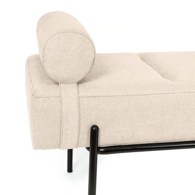 Banco Tapizado Cama Edimburgo Beige