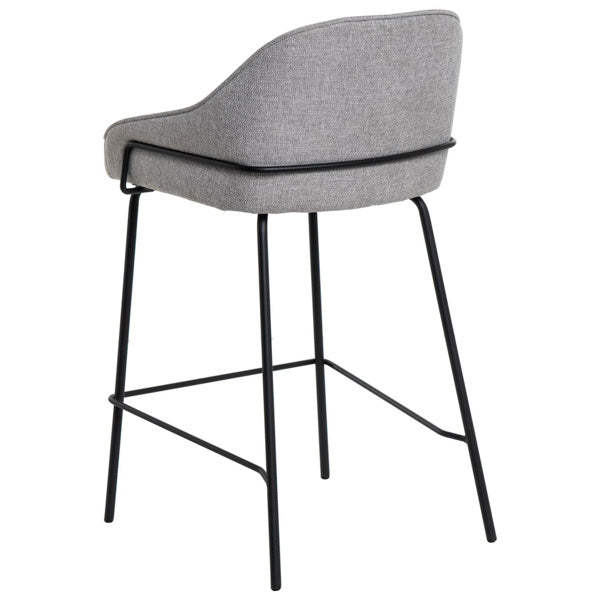 Taburete bajo Julia gris claro Som Casa