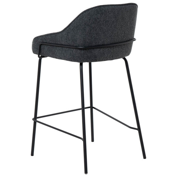 Taburete bajo Julia gris oscuro Som Casa
