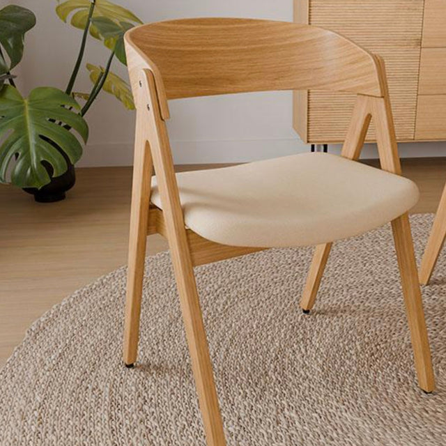 Silla Tapizada Comboi Roble & Beige