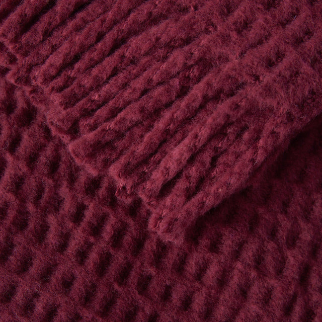 Manta Basics Waffle Burdeos