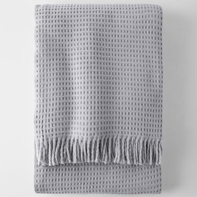 Manta Basics Waffle Gris Claro