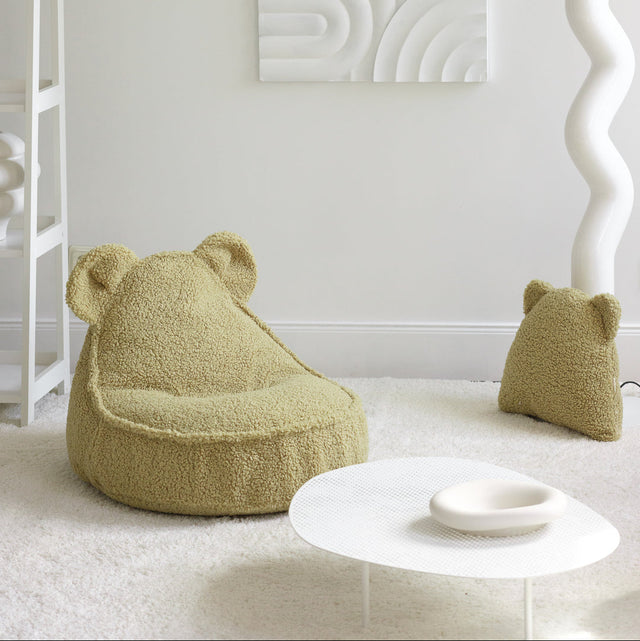 Cojín de oso de matcha