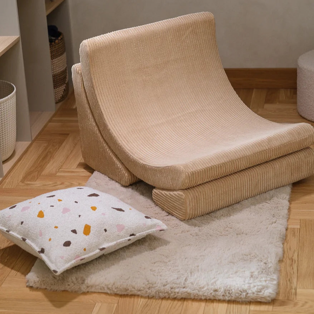 Cojín de bloque de mármol de terrazo