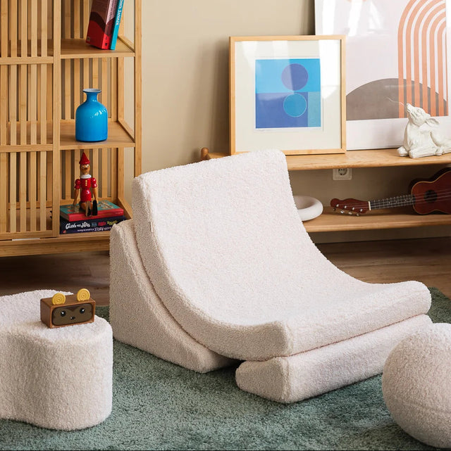 Silla de luna blanca crema