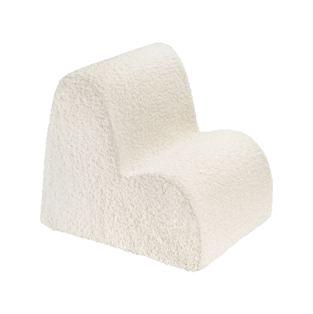 Silla de nube blanca crema