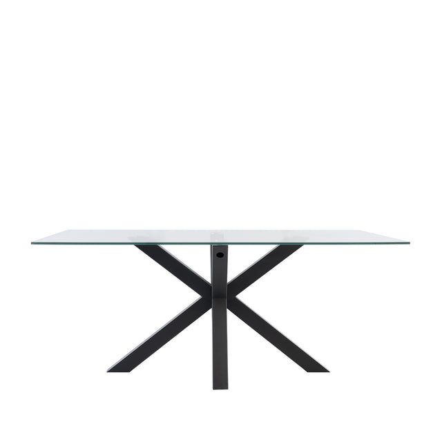 Mesa de Comedor Demi Metal y Vidrio | vista principal | Somcasa Vlc | 00MS209107