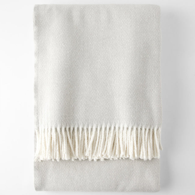 Manta Espiga Gris Claro