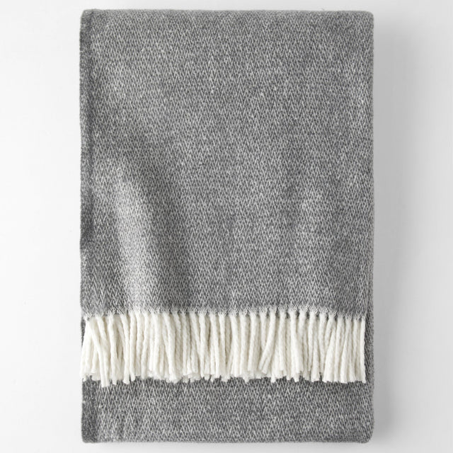 Manta Espiga Gris Oscuro