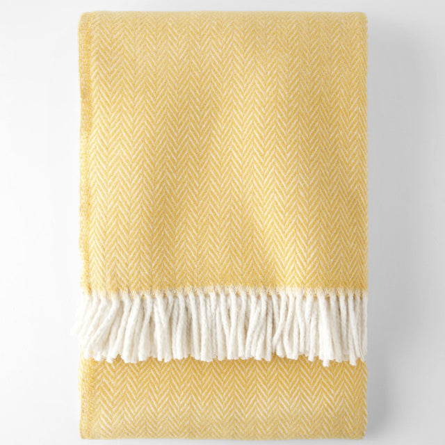 Manta Skyline Clásico Mostaza