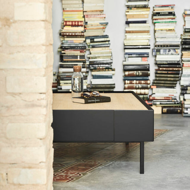 Mesa de Centro Rectangular Arista 110 Negra