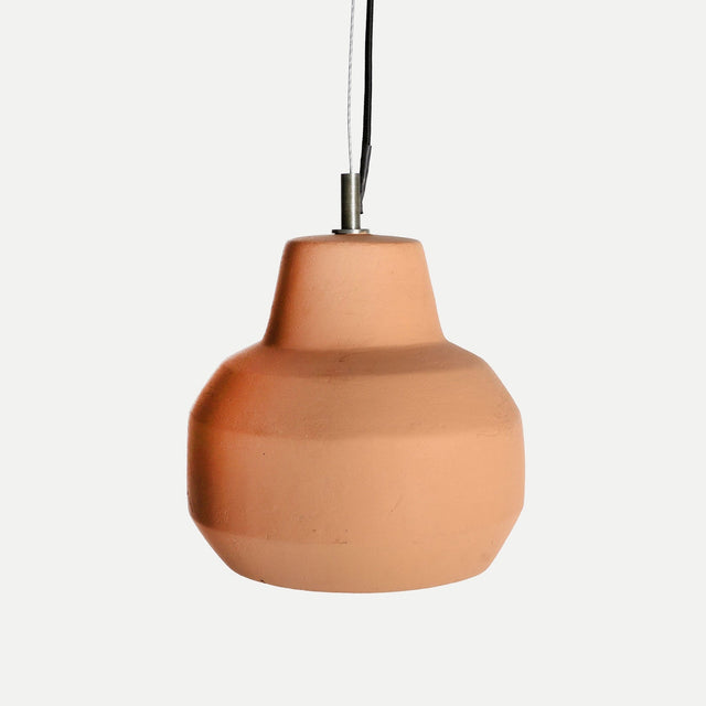 Vista frontal Lámpara de Techo Terracota en marrón Kodu Homedesign Slowdeco