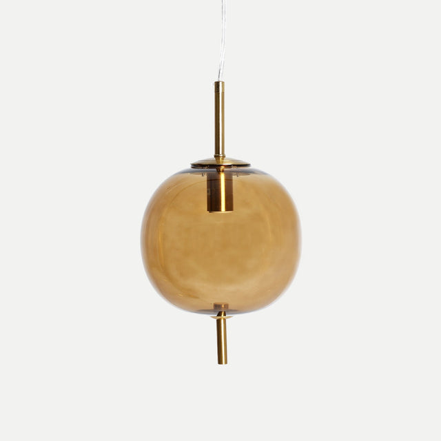 Vista frontal Lámpara de Techo Thais vidrio dorado Kodu Homedesign Vical Slowdeco