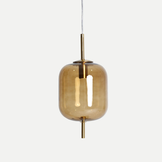 Vista frontal lámpara de Techo Iraide dorada Kodu Homedesign VICAL Slowdeco