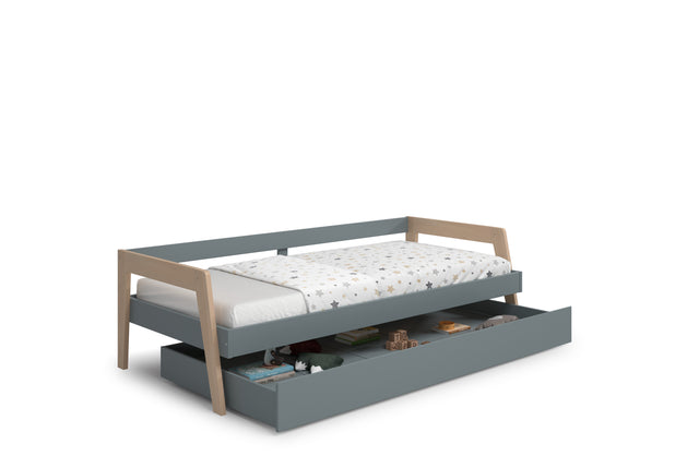 Cama Infantil Doble Carrie 211 Verde Kaki & Pino