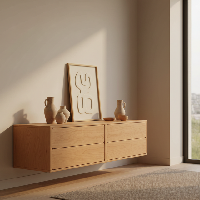 Mueble TV Flotante Penxat 160 4 cajones