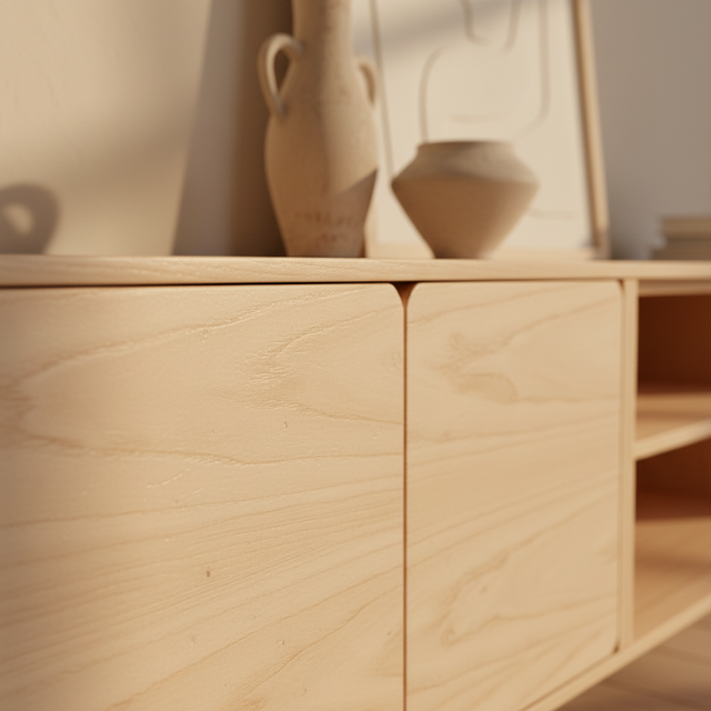 Mueble TV Penxat 240 Natural - 4 puertas 1 balda