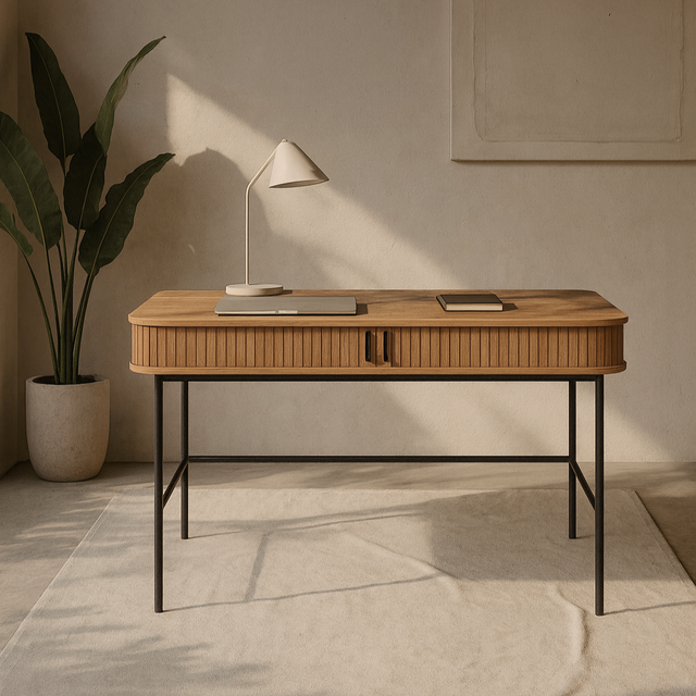 Escritorio Cornell roble/negro