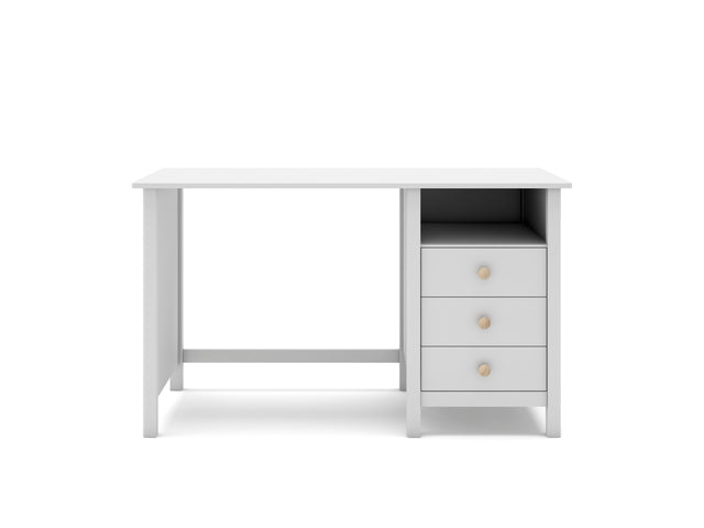 Escritorio Infantil Rectangular Max 120 Blanco & Pino