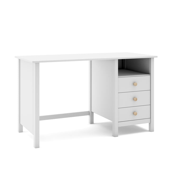 Escritorio Infantil Rectangular Max 120 Blanco & Pino