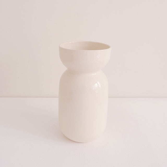 Jarrón Palma Natural Brillo Slowdeco