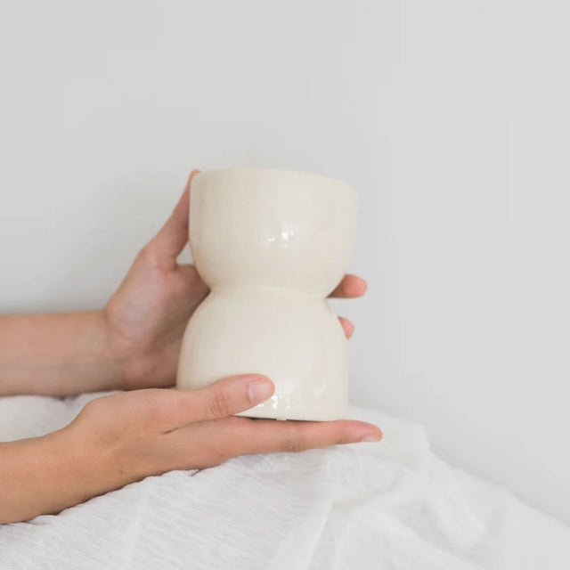 Jarrón Jordi Natural Brillo Slowdeco