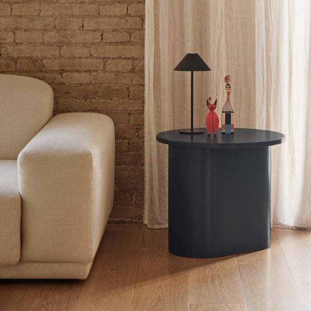 Mesa Auxiliar Redonda Totem Ø 50 Gris Antracita