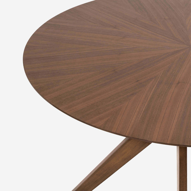 Mesa redonda 120cm Nogal Som Casa