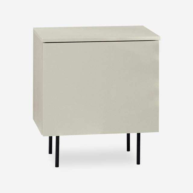 Nolla nightstand with white door