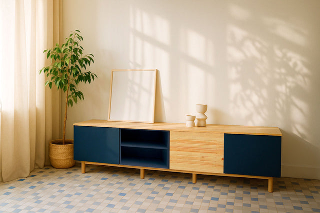 Nolla 200cm Pearl White TV Cabinet