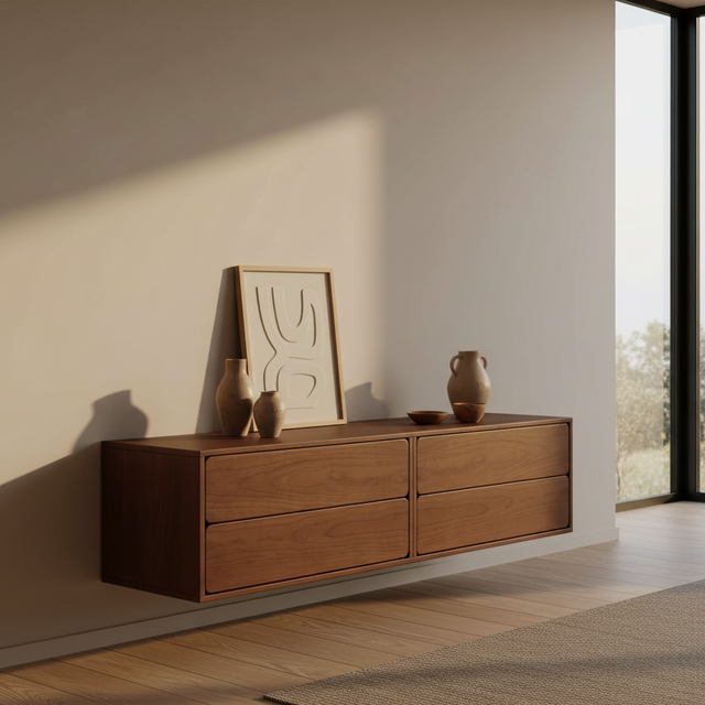 Mueble TV Flotante Penxat 160 4 cajones