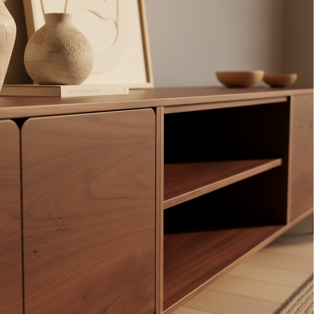 Mueble TV Penxat 240 Natural - 4 puertas 1 balda