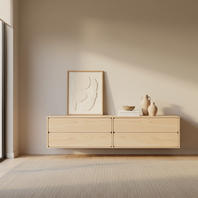 Mueble TV Flotante Penxat 160 4 cajones