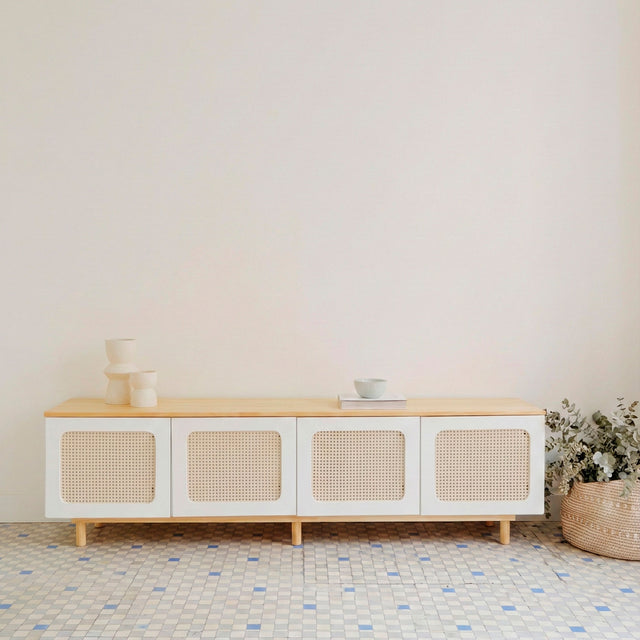 Mueble TV Nolla 200 Blanco Curvy #92