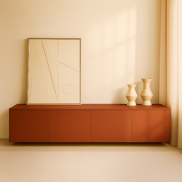 Nolla 200cm Pearl White TV Cabinet