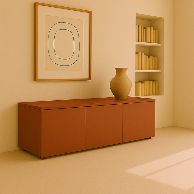 Nolla 150cm Pearl White TV cabinet