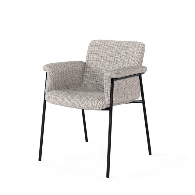 Silla de Comedor Carolyn Con Brazos Taupe "Slowpop"