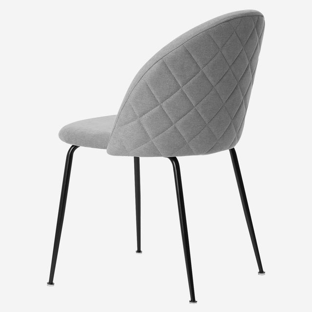 Silla tapizada gris Curvy Som Casa