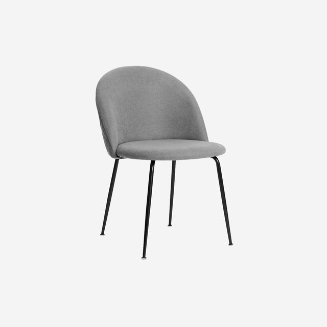 Silla tapizada gris Curvy Som Casa
