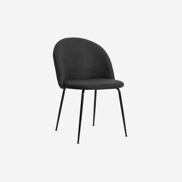 Silla tapizada negro Curvy Som Casa