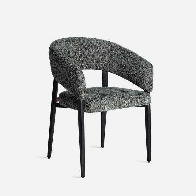 Silla Tapizada Bruges Gris Jaspeado