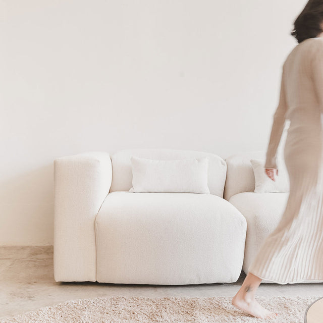 sofa modular blanco salon