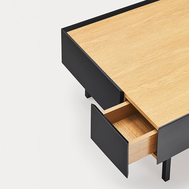 Mesa de Centro Rectangular Arista 110 Negra