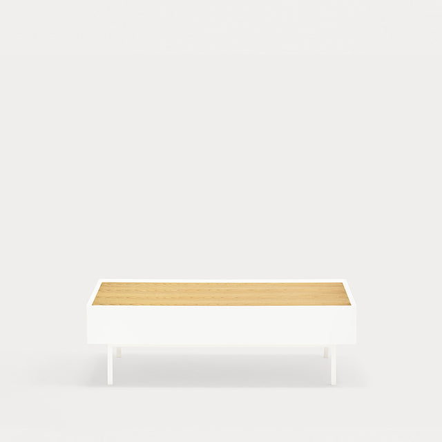 Mesa de Centro Rectangular Arista 110 Blanco