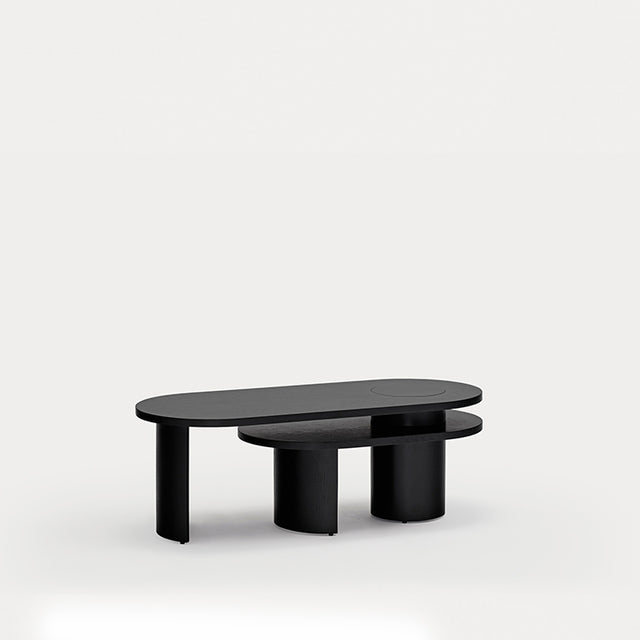 Mesa de Centro Ovalada Nori 95 Negra