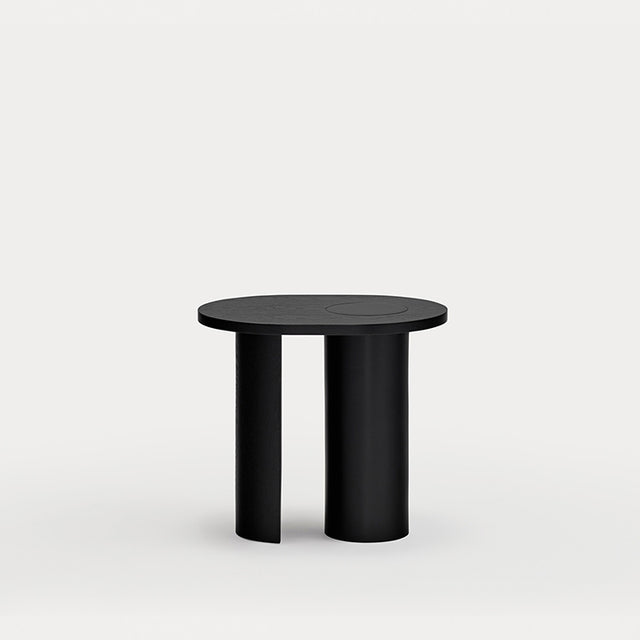 Mesa Auxiliar Ovalada Nori 60 Negro