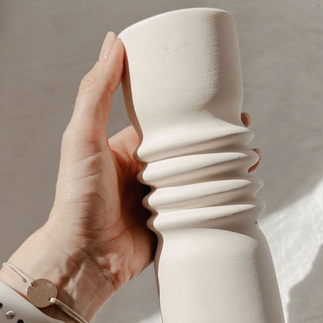 Jarrón Valencia Natural Mate Slowdeco