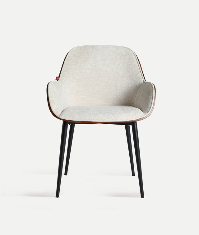 Silla Tapizada Beesd Blanco Roto